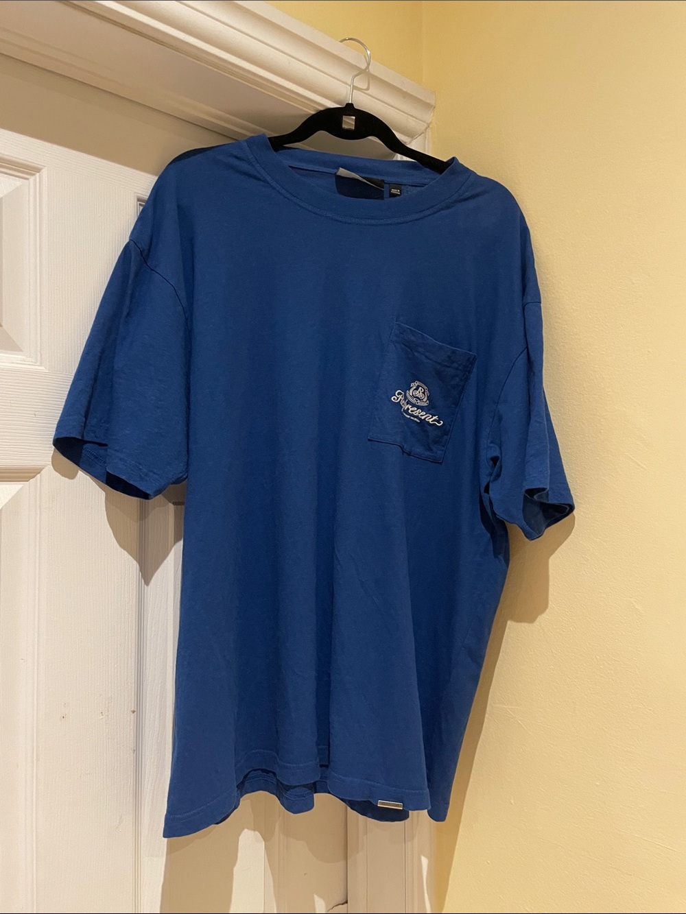 Represent Designer Casual Elevated Basics British Streetwear Blue T-shirt Size L